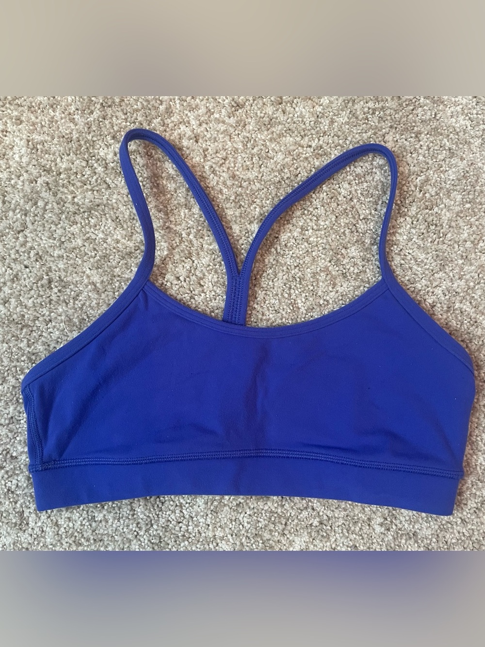 Lululemon Blue Racerback Sports Bra Size 4